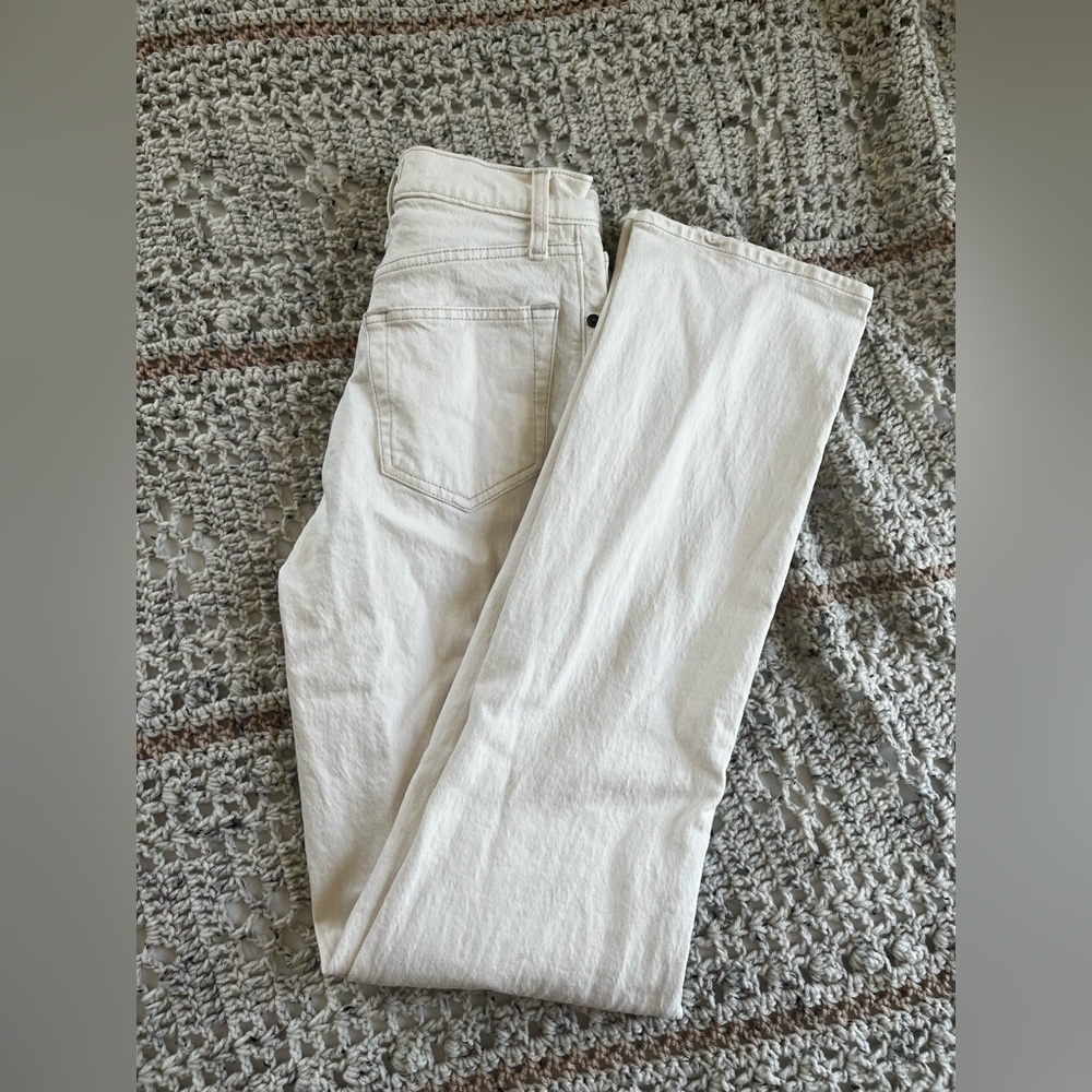 Abercrombie 90s straight ultra high rise 25/0 XL in white